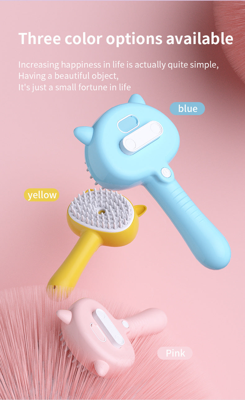 Mist brush in blue, yellow and pink