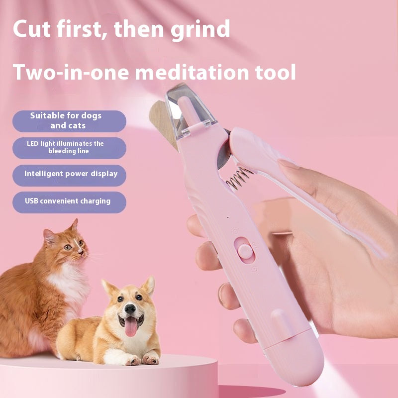 Clip first, then grind: 2-in-1 nail tool for dogs and cats